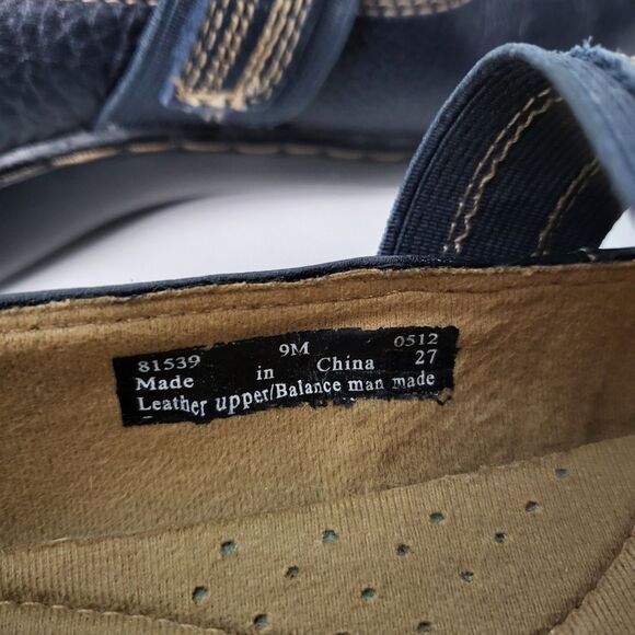 CLARKS Active Air Geraldine Womens 9 Mary Jane 81539 Navy Blue Leather Shoes - Picture 9 of 10